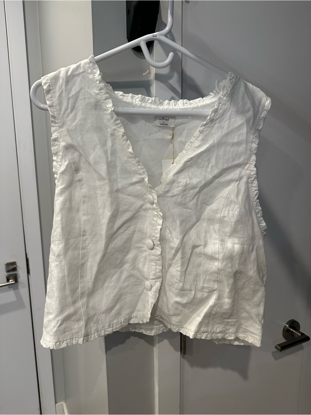 Aritzia Citrus Linen Shirt